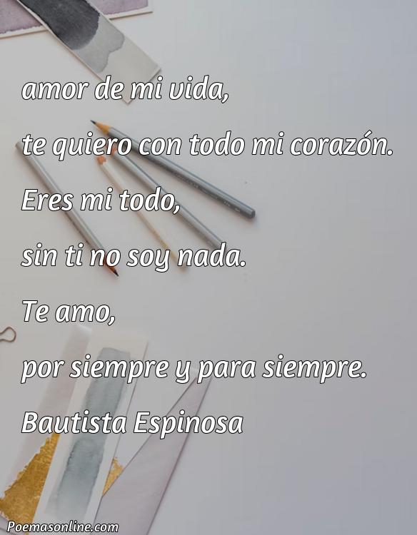 Inspirador Poema al Amor de mi Vida Corto, Poemas al Amor de mi Vida Corto