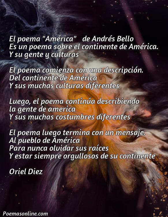 Excelente Poema América de Andrés Bello Análisis, Cinco Mejores Poemas América de Andrés Bello Análisis