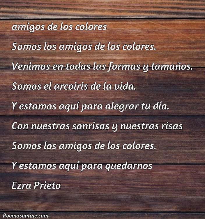 Corto Poema Amigos de Colores, 5 Poemas Amigos de Colores
