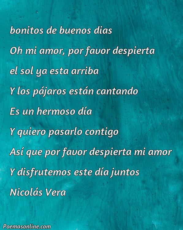 Corto Poema Bonitos de Buenos Días, Poemas Bonitos de Buenos Días