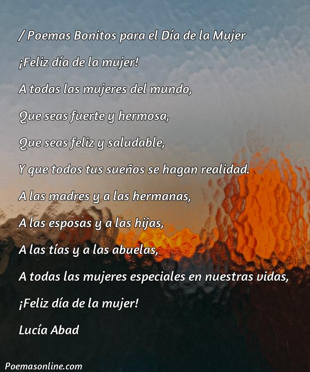 Lindo Poema Bonitos para el Día de la Mujer, Cinco Poemas Bonitos para el Día de la Mujer