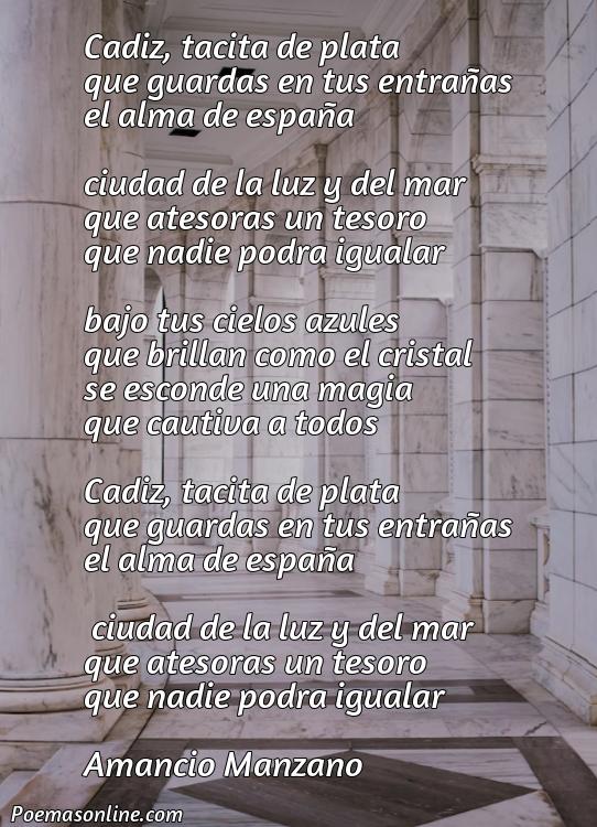 Reflexivo Poema Cádiz Tacita de Plata, Poemas Cádiz Tacita de Plata