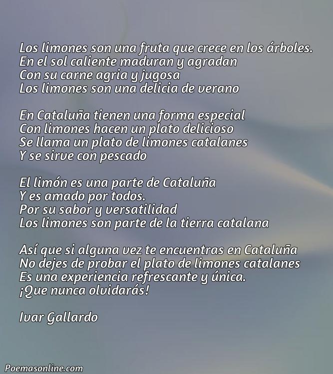 Lindo Poema Catalán sobre Limones, Poemas Catalán sobre Limones