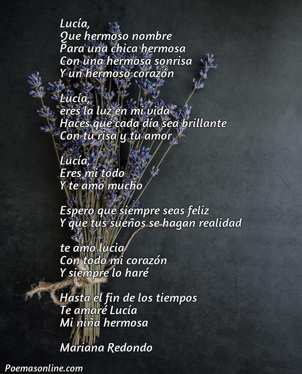 Inspirador Poema con Nombre de Lucia, Poemas con Nombre de Lucia