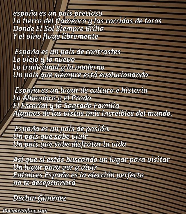 Reflexivo Poema Corto sobre España, Poemas Corto sobre España