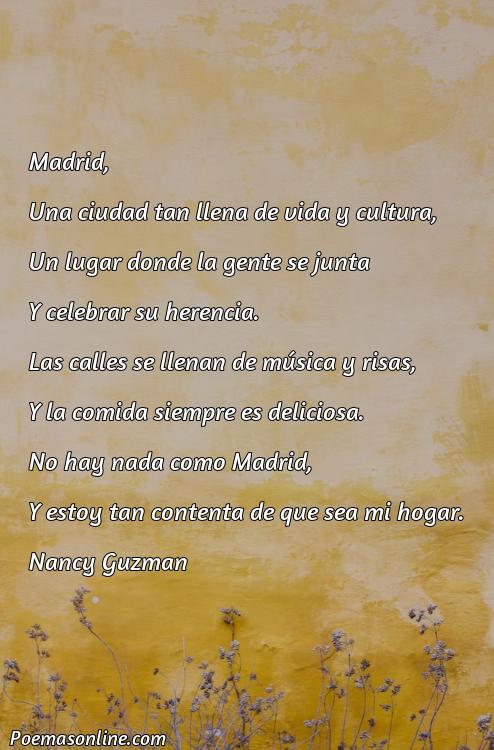 Mejor Poema Corto sobre Madrid, Poemas Corto sobre Madrid