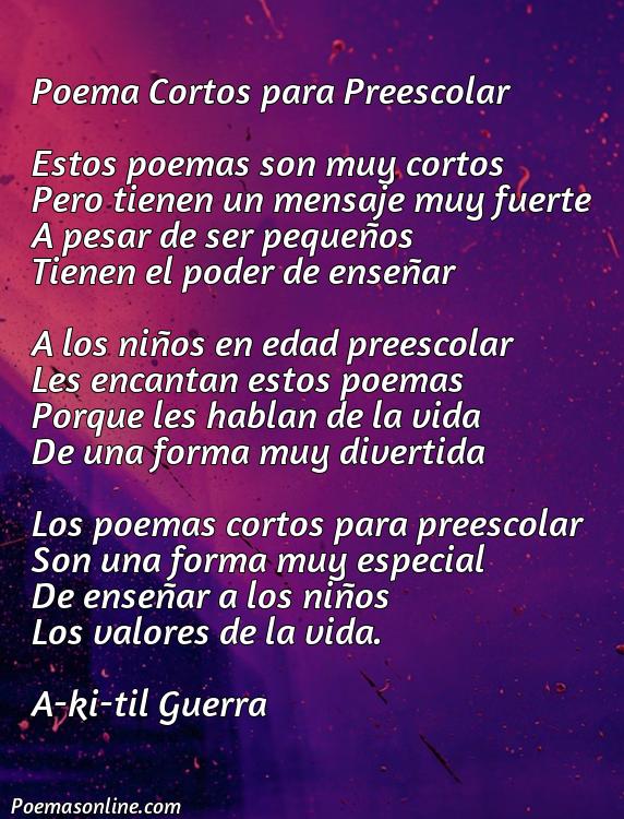 Lindo Poema Cortos para Preescolar, Poemas Cortos para Preescolar