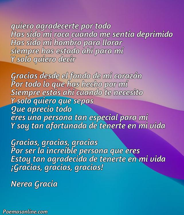 Excelente Poema de Agradecimiento a una Persona Especial, Cinco Poemas de Agradecimiento a una Persona Especial