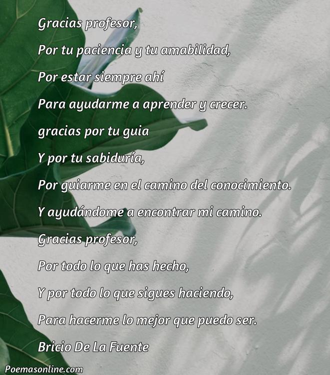 Hermoso Poema de Agradecimiento al Maestro, Poemas de Agradecimiento al Maestro