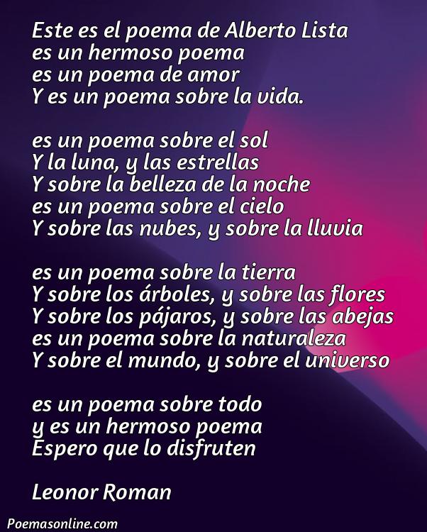 Inspirador Poema de Alberto Lista, 5 Poemas de Alberto Lista