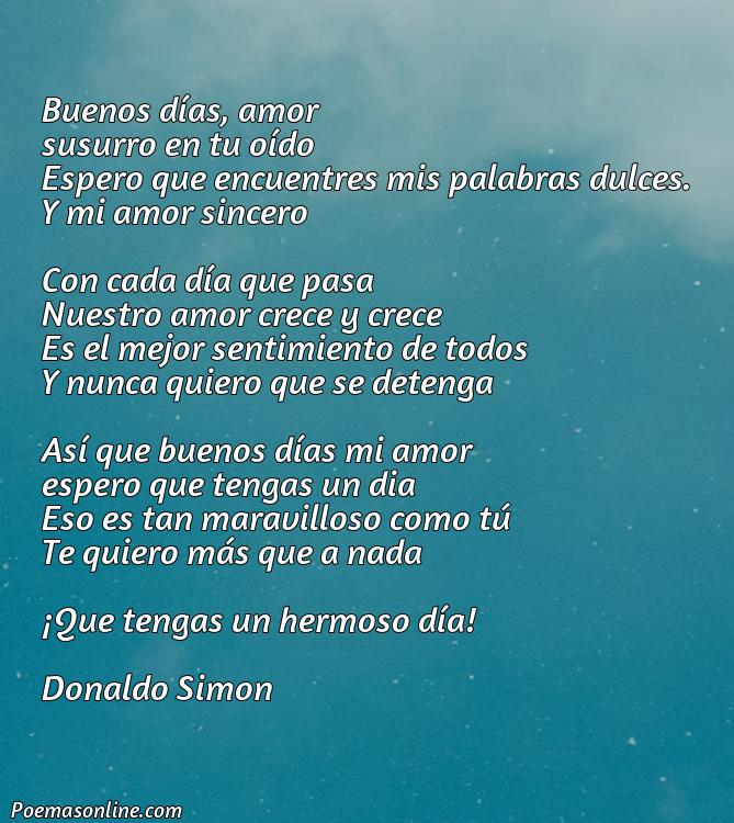 Reflexivo Poema de Amor Buenos Dias Románticos, Poemas de Amor Buenos Dias Románticos
