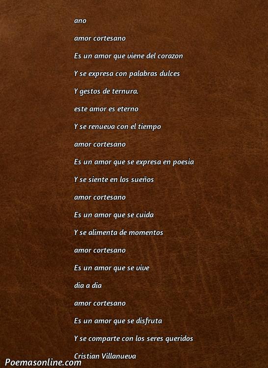 Lindo Poema de Amor Cortes, Cinco Poemas de Amor Cortes