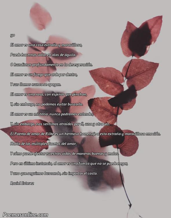 Corto Poema de Amor de Rilke, 5 Mejores Poemas de Amor de Rilke