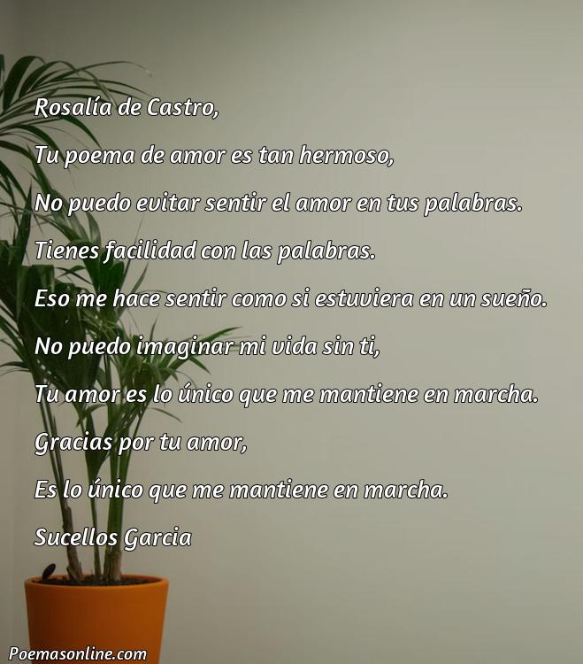 Inspirador Poema de Amor de Rosalía de Castro, Poemas de Amor de Rosalía de Castro