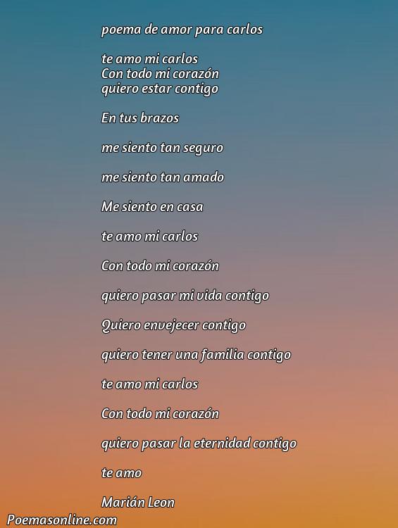 Mejor Poema de Amor para Carlos, 5 Poemas de Amor para Carlos