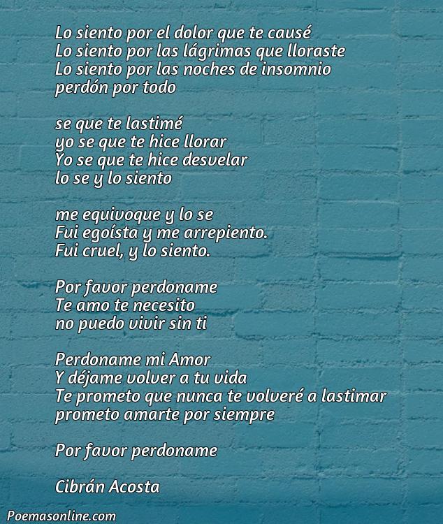 Corto Poema de Amor para Pedir Perdón, Poemas de Amor para Pedir Perdón