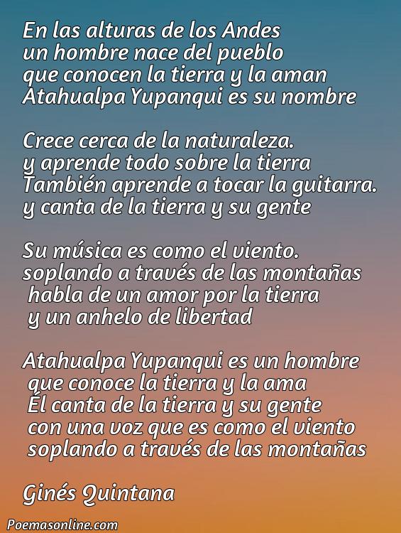 Hermoso Poema de Atahualpa Yupanqui, Cinco Poemas de Atahualpa Yupanqui