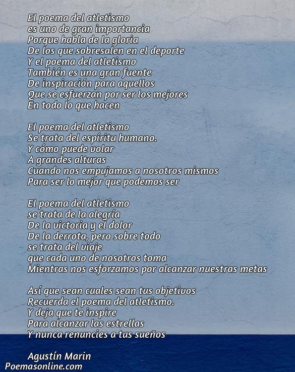 Corto Poema de Atletismo, Poemas de Atletismo