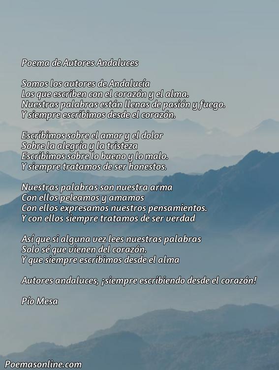 Excelente Poema de Autores Andaluces, Poemas de Autores Andaluces