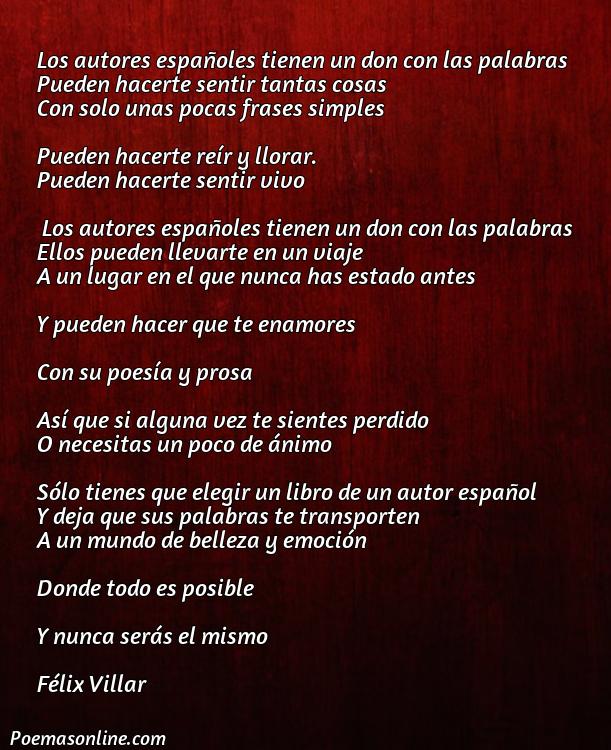 Reflexivo Poema de Autores Españoles, Cinco Poemas de Autores Españoles