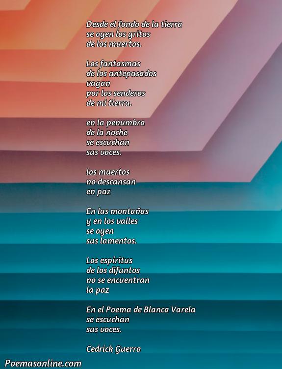 Inspirador Poema de Blanca Varela, 5 Mejores Poemas de Blanca Varela