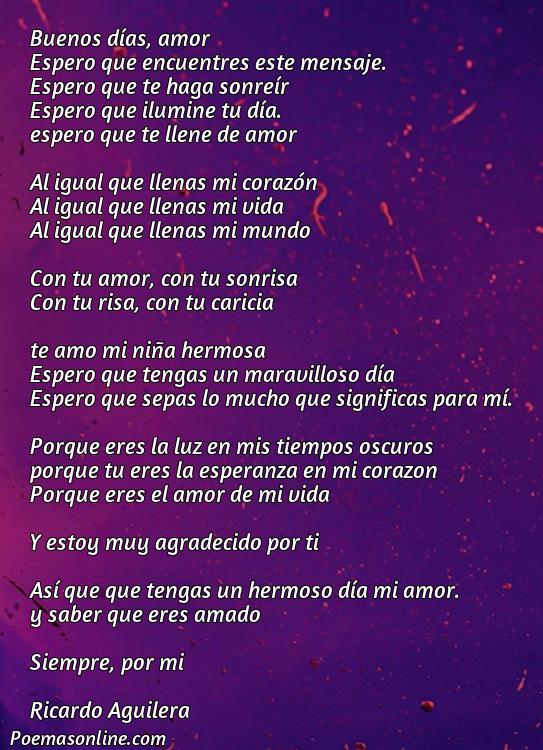 Reflexivo Poema de Buenos Dias de Amor para mi Novia, Poemas de Buenos Dias de Amor para mi Novia