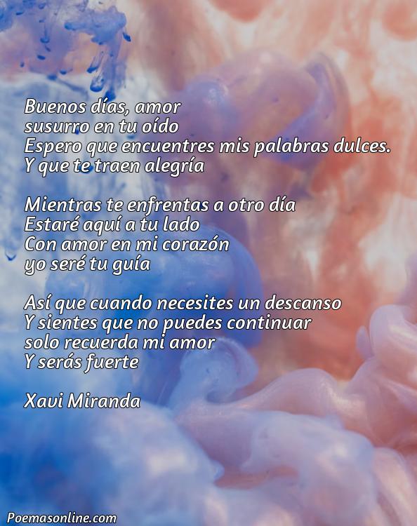 Corto Poema de Buenos Días para Amor de mi Vida, Cinco Mejores Poemas de Buenos Días para Amor de mi Vida