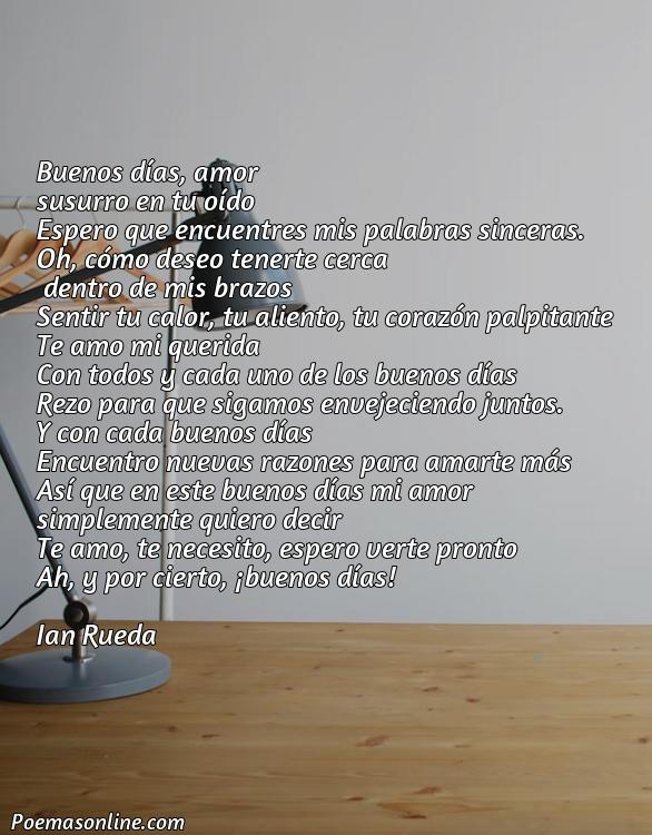 Excelente Poema de Buenos Dias para Enamorar a mi Novia, 5 Mejores Poemas de Buenos Dias para Enamorar a mi Novia