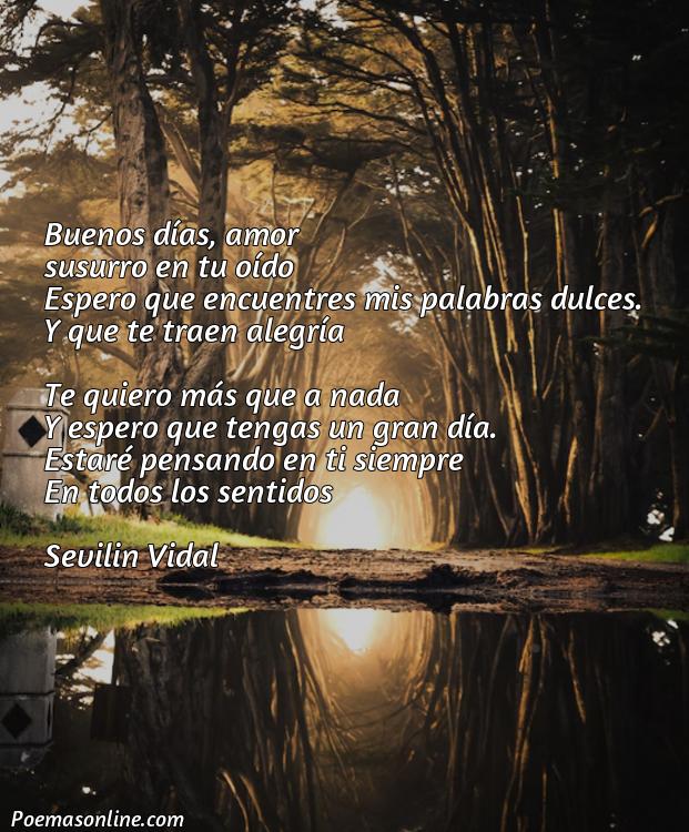 Corto Poema de Buenos Dias para mi Novio Cortos, Poemas de Buenos Dias para mi Novio Cortos