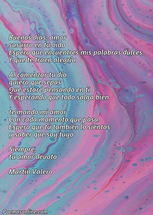 Excelente Poema de Buenos Dias para mi Novio Cortos, Poemas de Buenos Dias para mi Novio Cortos