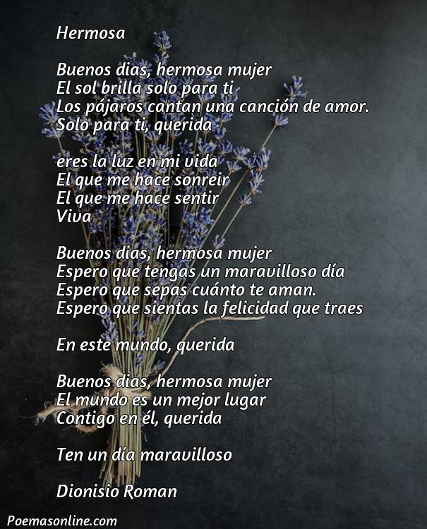 Inspirador Poema de Buenos Días para una Mujer, Poemas de Buenos Días para una Mujer