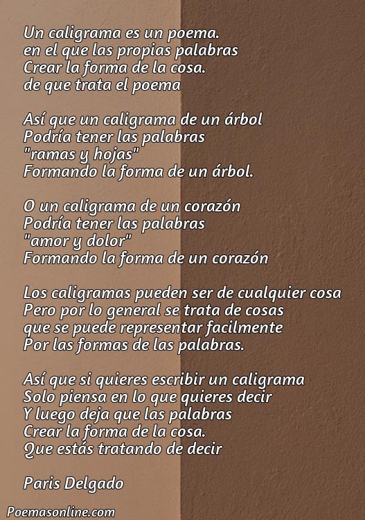 Lindo Poema de Caligrama, Poemas de Caligrama