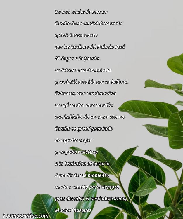 Hermoso Poema de Camilo Sesto, Cinco Poemas de Camilo Sesto