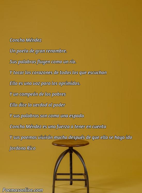 Reflexivo Poema de Concha Mendez, 5 Poemas de Concha Mendez