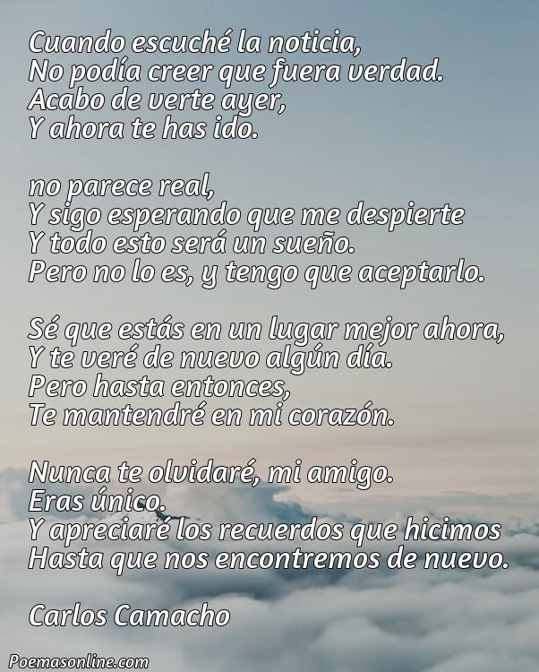 Mejor Poema de Condolencias para un Amigo, Poemas de Condolencias para un Amigo