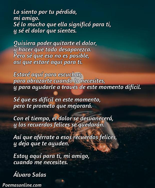 Hermoso Poema de Condolencias para un Amigo, Poemas de Condolencias para un Amigo