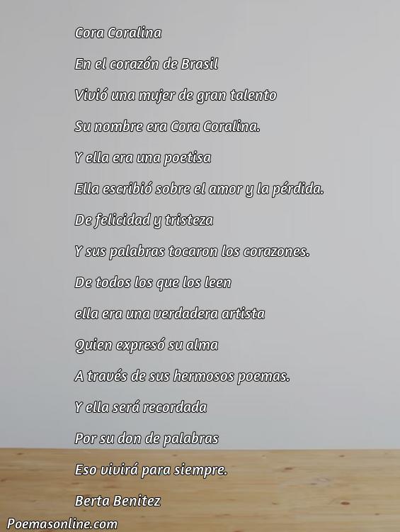 Lindo Poema de Cora Coralina, 5 Poemas de Cora Coralina