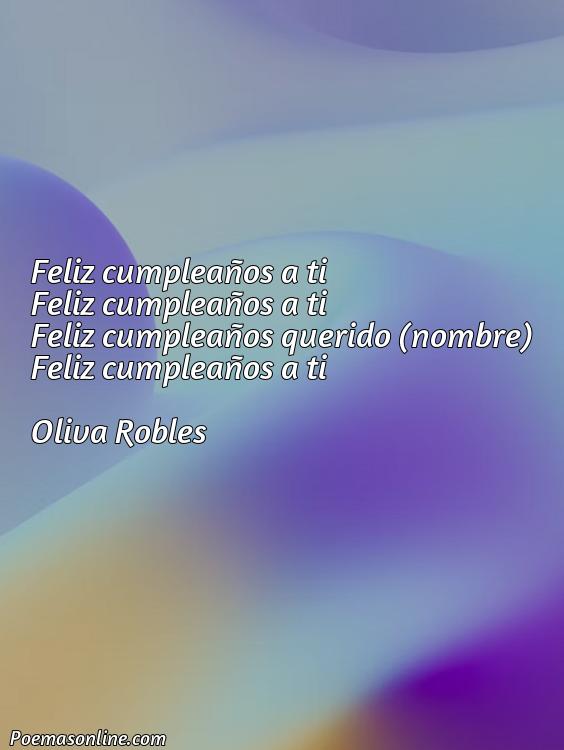 Corto Poema de Cumpleaños con Nombre, Cinco Poemas de Cumpleaños con Nombre