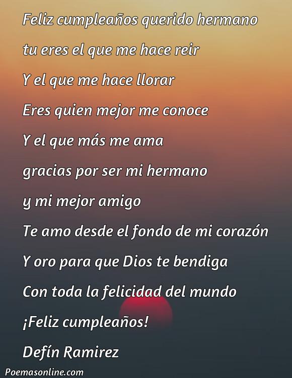 Hermoso Poema de Cumpleaños para Hermano, Poemas de Cumpleaños para Hermano