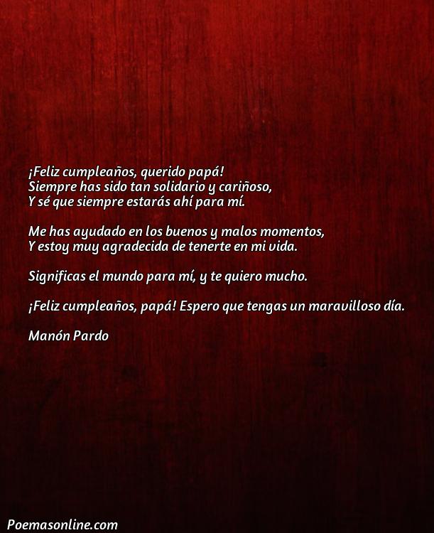 Lindo Poema de Cumpleaños para Papa Cortos, Poemas de Cumpleaños para Papa Cortos