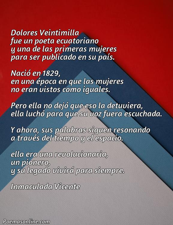 Reflexivo Poema de Dolores Veintimilla, Poemas de Dolores Veintimilla