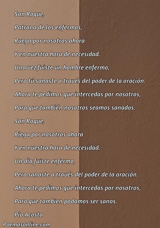 Lindo Poema de Dos Estrofas sobre San Roque, Poemas de Dos Estrofas sobre San Roque