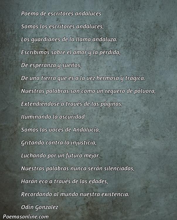 Reflexivo Poema de Escritores Andaluces, Poemas de Escritores Andaluces