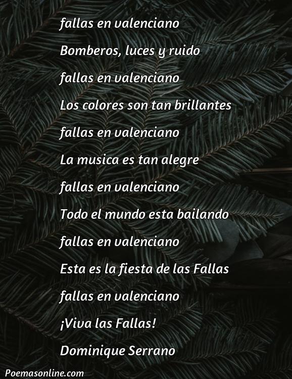 Excelente Poema de Fallas en Valenciano, Poemas de Fallas en Valenciano
