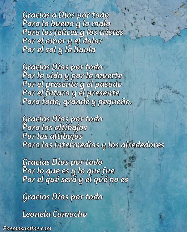 Excelente Poema de Gracias a Dios, Poemas de Gracias a Dios