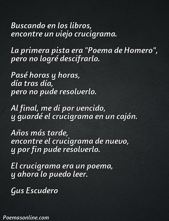 Mejor Poema de Homero Crucigrama, Poemas de Homero Crucigrama