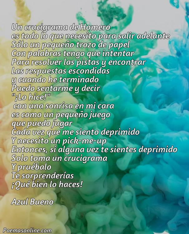 Lindo Poema de Homero Crucigrama, 5 Poemas de Homero Crucigrama