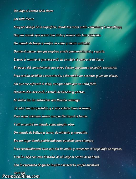 Excelente Poema de Julio Verne, Poemas de Julio Verne