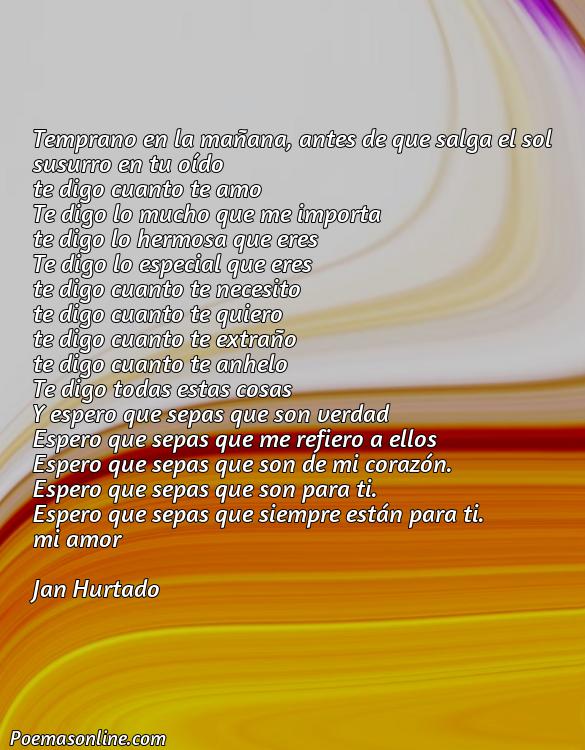 Inspirador Poema de la Mañana para mi Novia, Poemas de la Mañana para mi Novia