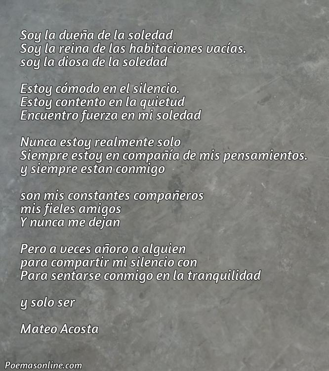 Mejor Poema de la Soledad Corto, Poemas de la Soledad Corto